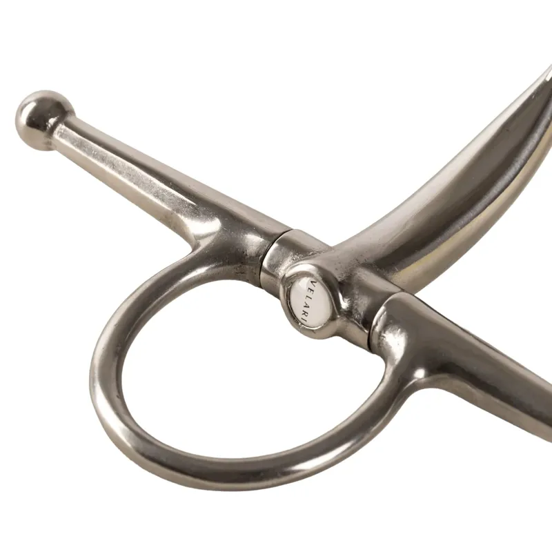 Velari Stainless Steel Double Jointed Full Cheek Snaffle Bit-2
