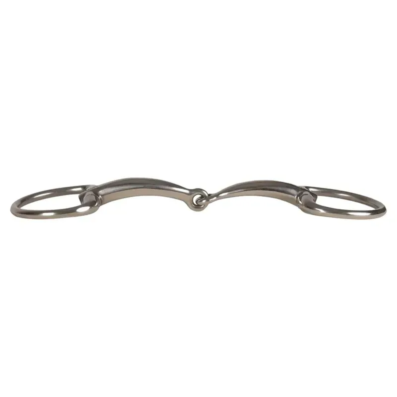 Velari Stainless Steel Single Jointed Eggbutt Snaffle Bit-1