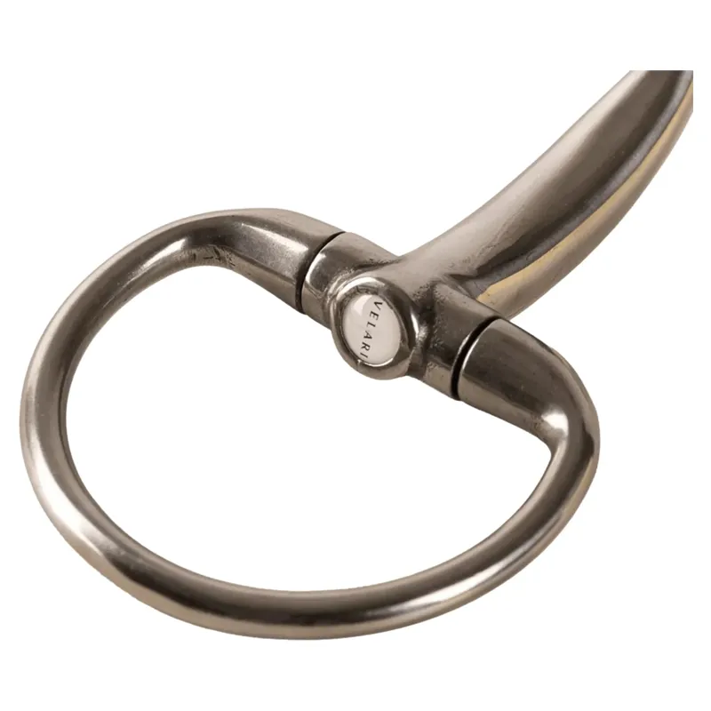 Velari Stainless Steel Single Jointed Eggbutt Snaffle Bit-3