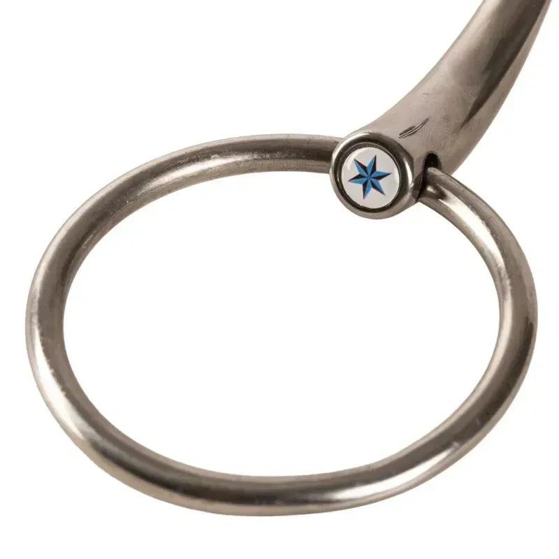 Velari Stainless Steel Single Jointed Loose Ring Snaffle Bit-1
