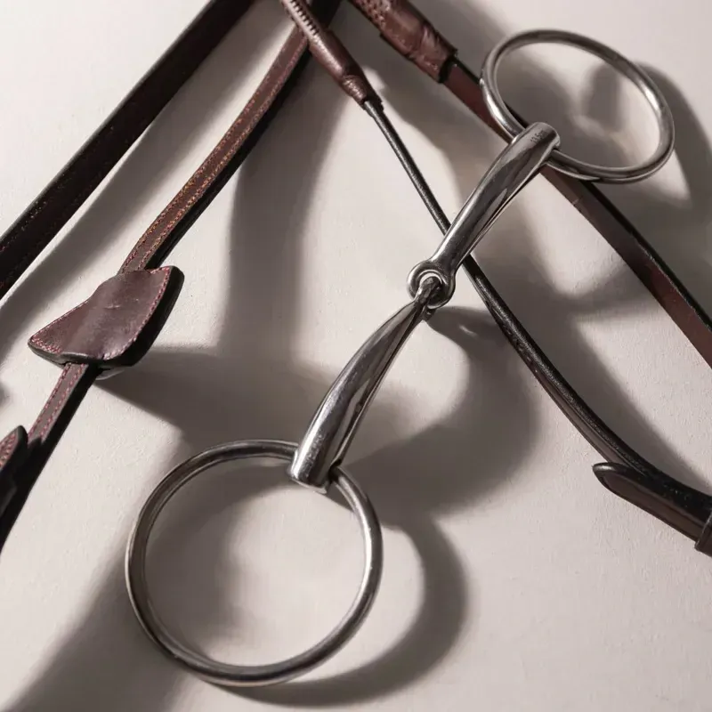 Velari Stainless Steel Single Jointed Loose Ring Snaffle Bit-3