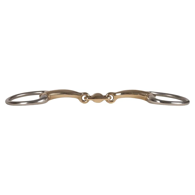 Velari Sweet Copper Double Jointed Eggbutt Snaffle Bit-1