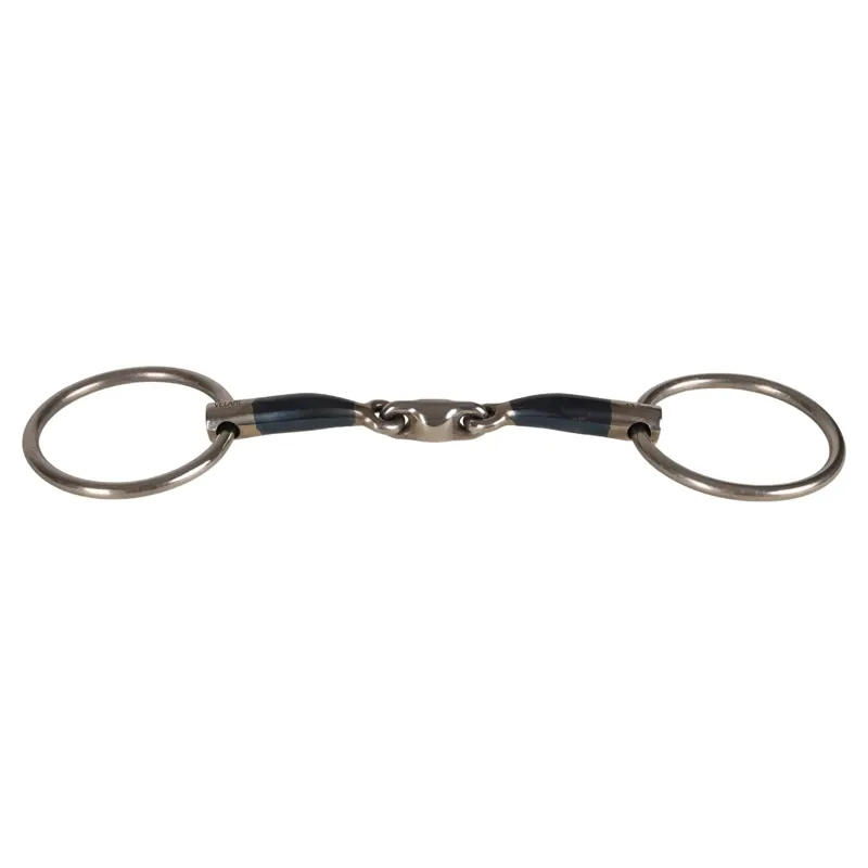 Velari Sweet Iron Double Jointed Loose Ring Snaffle Bit-1