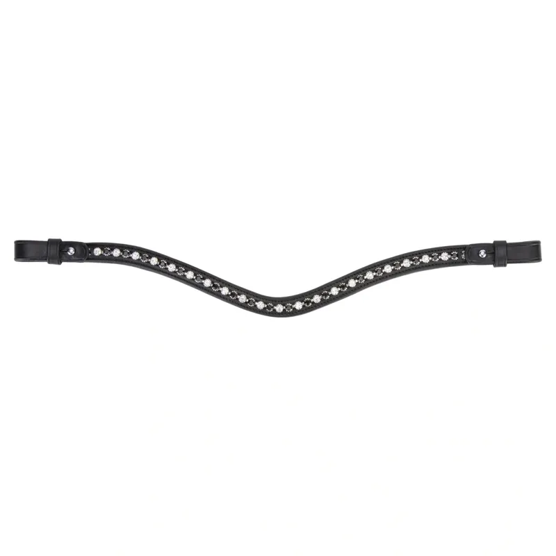 Velociti GARA Diamante Browband - Black/Black Diamante