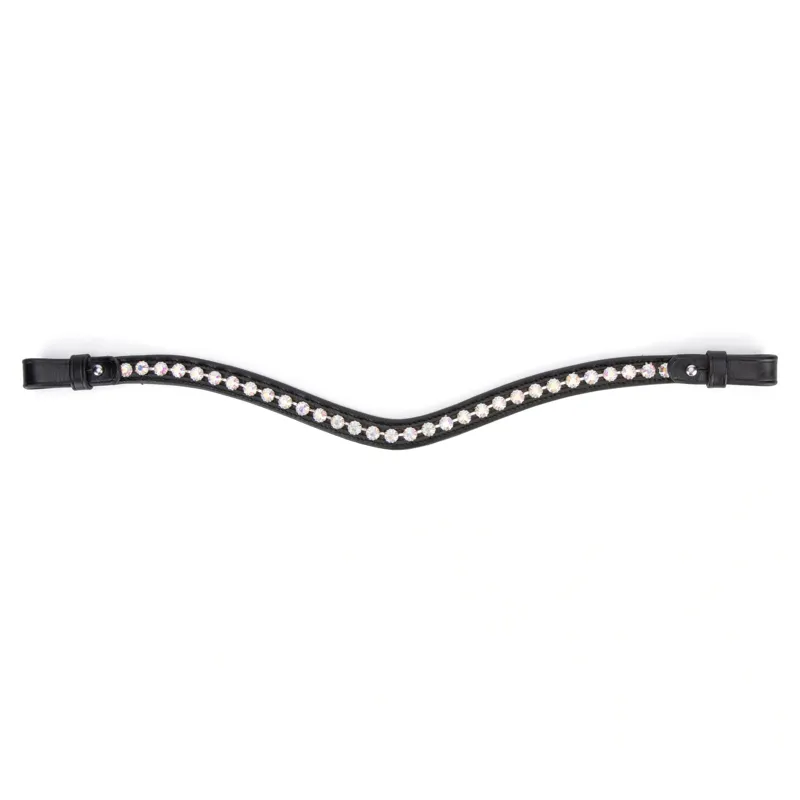 Velociti GARA Diamante Browband - Black/Blue Diamante