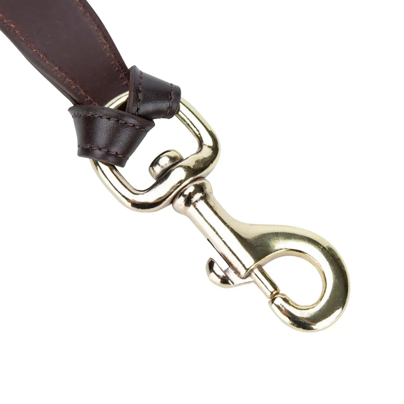 Velociti Lusso Leather Lead Rope - Havana-1