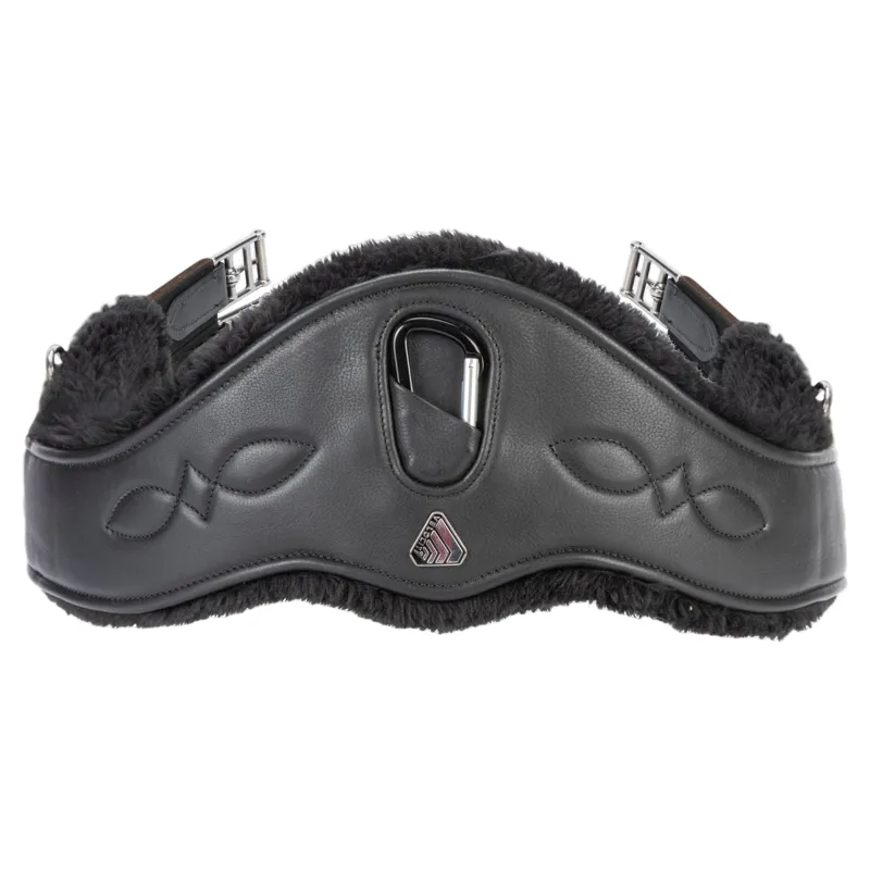Velociti LUSSO Anatomical SupaFleece Girth With Elastic - Black