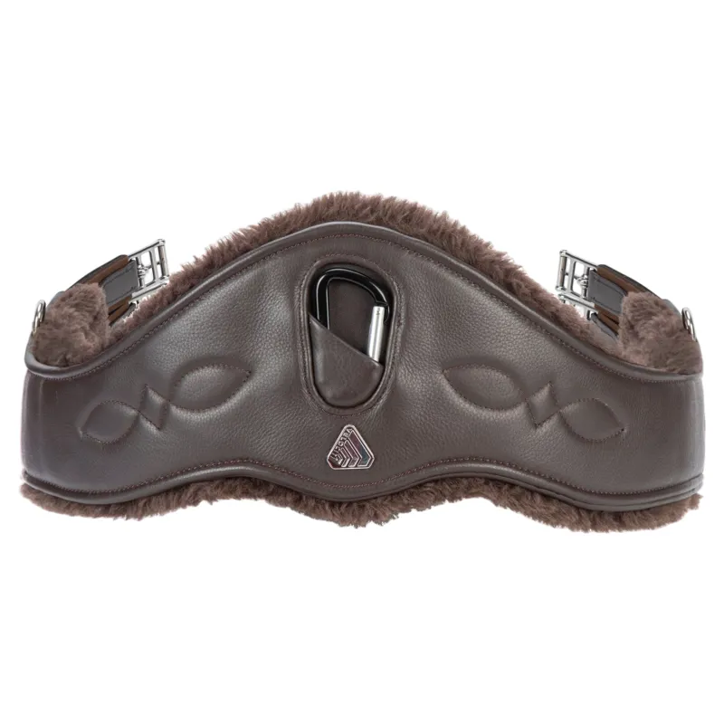 Velociti LUSSO Anatomical SupaFleece Girth With Elastic - Havana