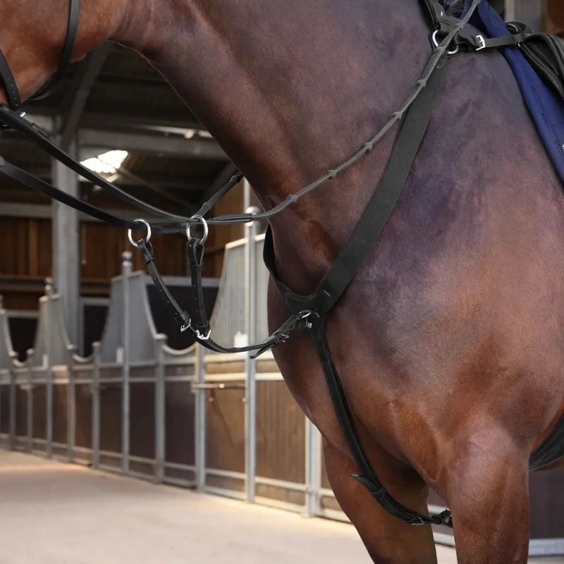 Velociti Lusso Elite Elastic Breastplate - Black