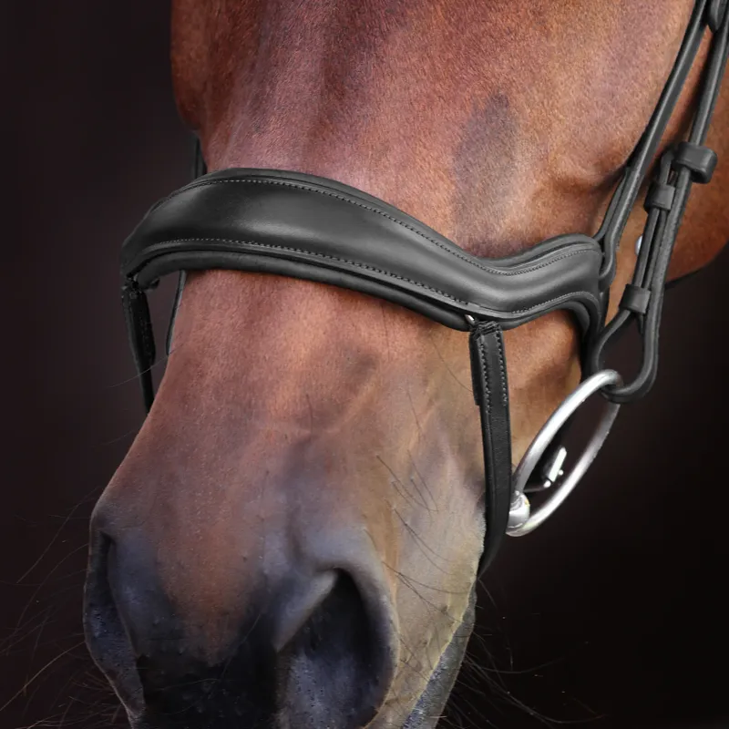 Velociti Lusso Elite Ergonomic Padded Flash Bridle - Black-1