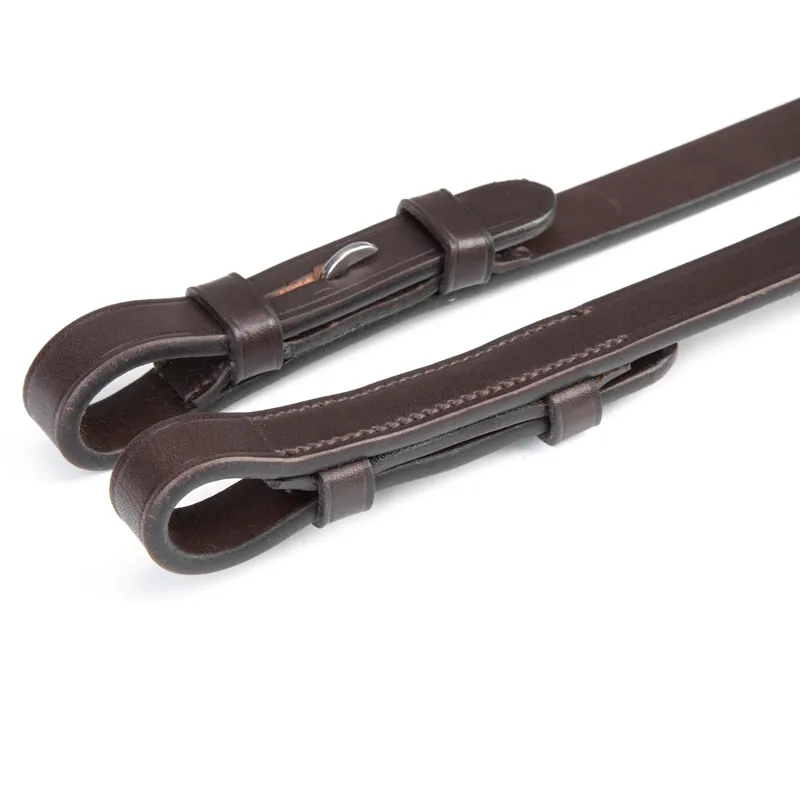 Velociti Lusso Elite Pro Soft Grip Reins - Havana-1
