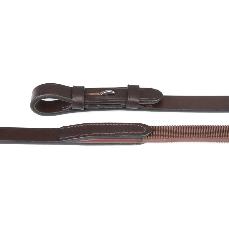 Velociti Lusso Elite Pro Soft Grip Reins - Havana-3