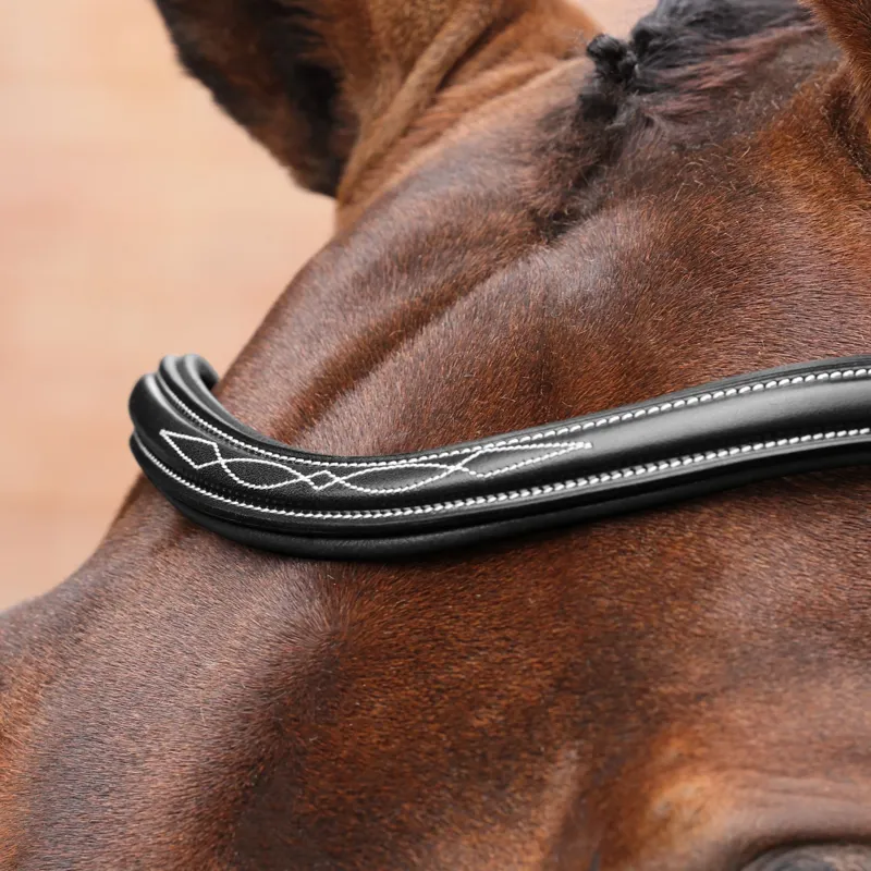 Velociti LUSSO Opus 180M Padded Flash Bridle - Black-2