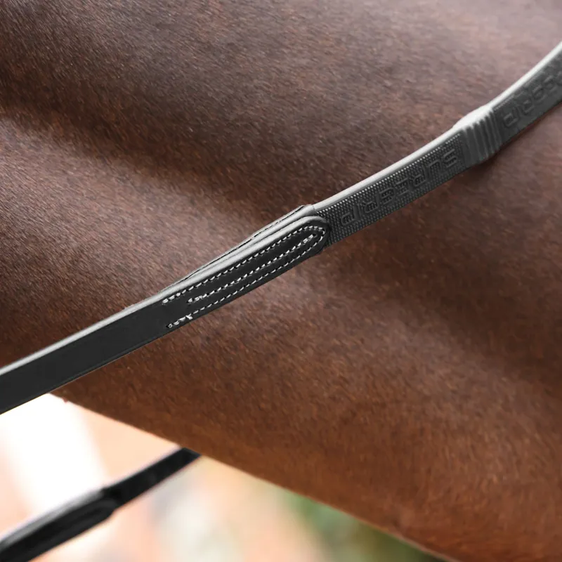 Velociti LUSSO Opus Pro SureGrip Rubber Reins - Black
