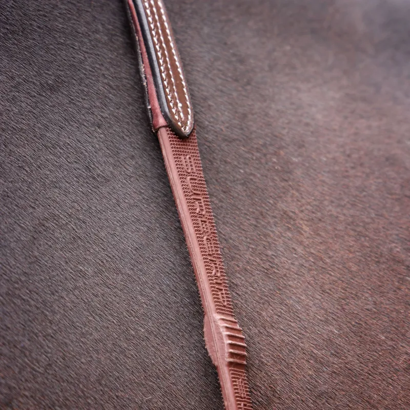 Velociti Lusso Opus Pro SureGrip Rubber Reins - Havana-5