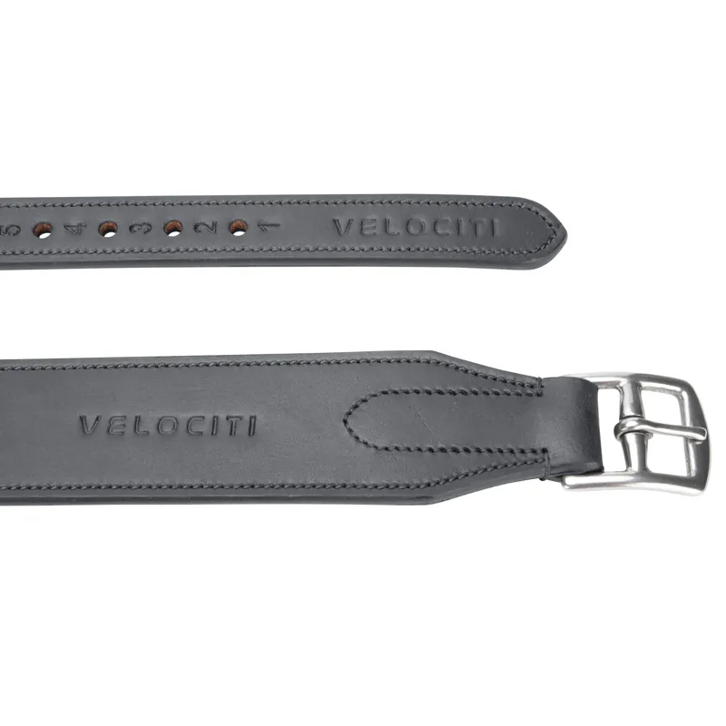 Velociti RAPIDA Wide Stirrup Leathers - Black-2