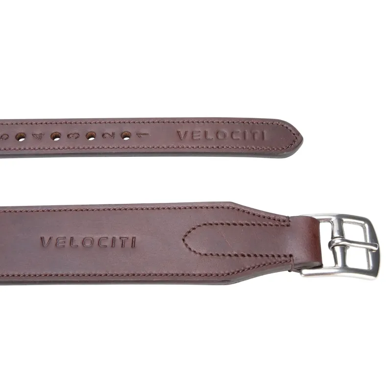 Velociti RAPIDA Wide Stirrup Leathers - Havana-2
