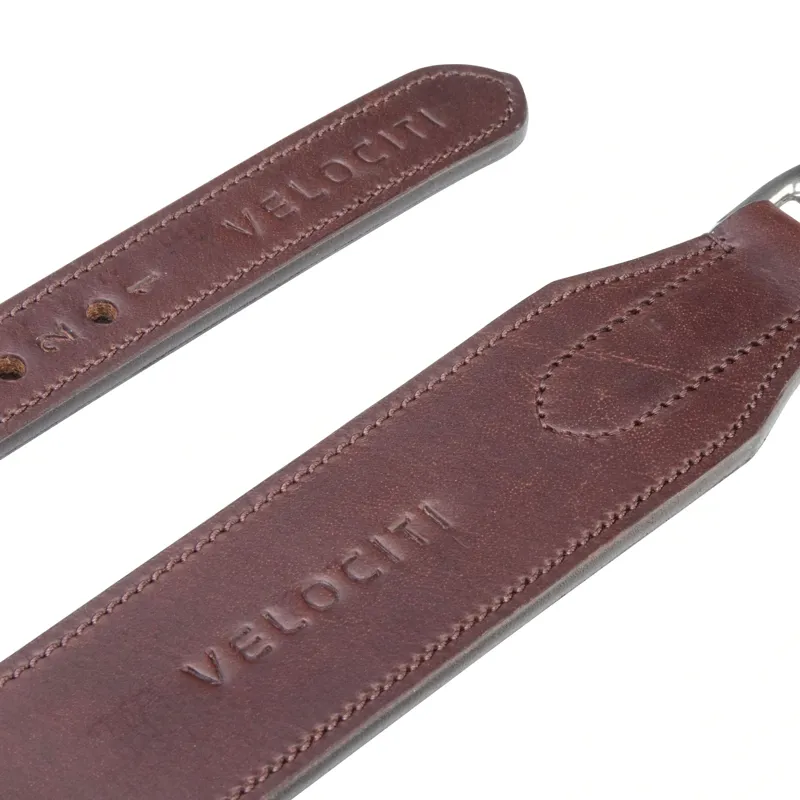 Velociti RAPIDA Wide Stirrup Leathers - Havana-9