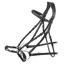 Velociti RAPIDA Drop Noseband Bridle with Reins - Black