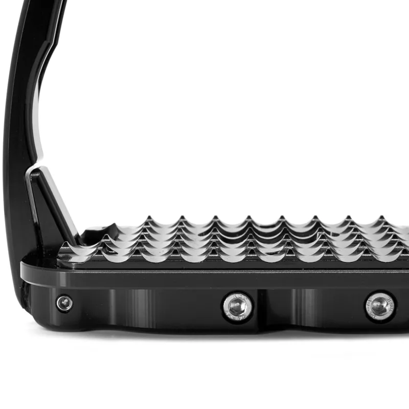 Tech Venice Dressage Sloped Safety Stirrups - Black/Black-1