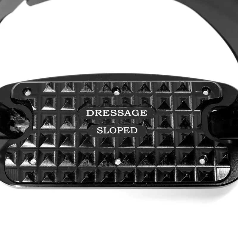 Tech Venice Dressage Sloped Safety Stirrups - Black/Black-3