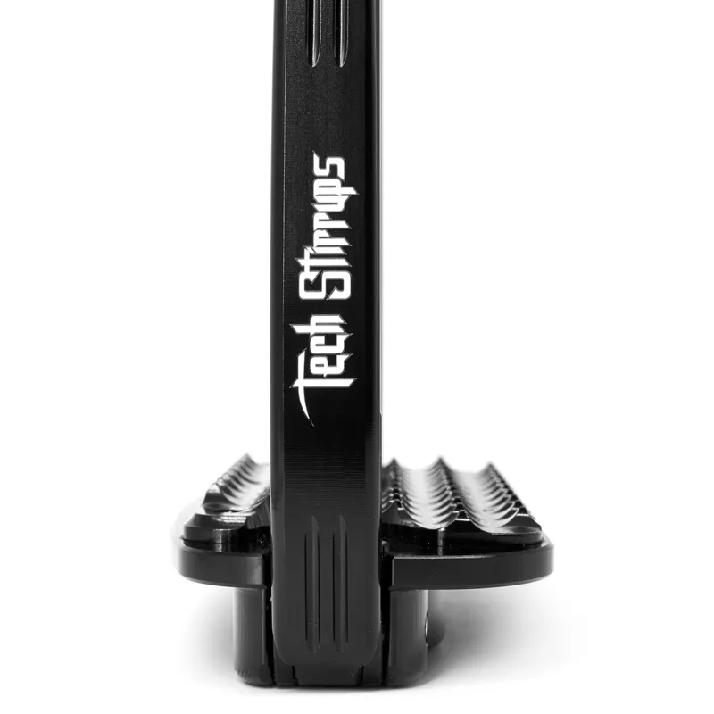 Tech Venice Dressage Sloped Safety Stirrups - Black/Black-2