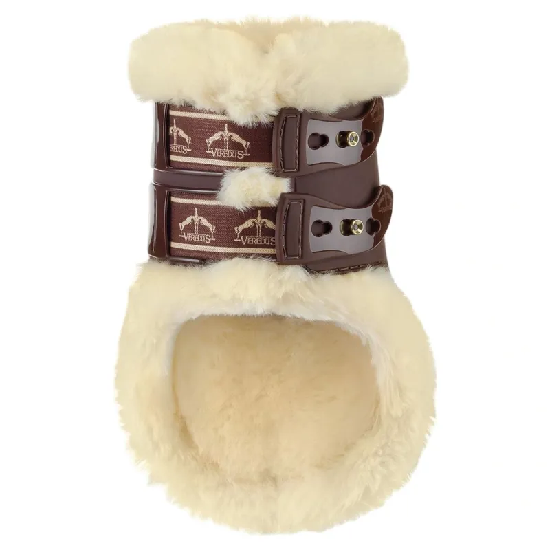 Veredus Carbon Gel Vento Save The Sheep Rear Fetlock Boots - Brown-1