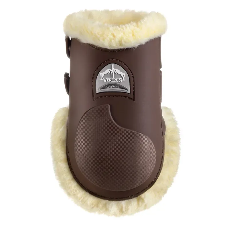 Veredus Carbon Gel Vento Save The Sheep Rear Fetlock Boots - Brown-2