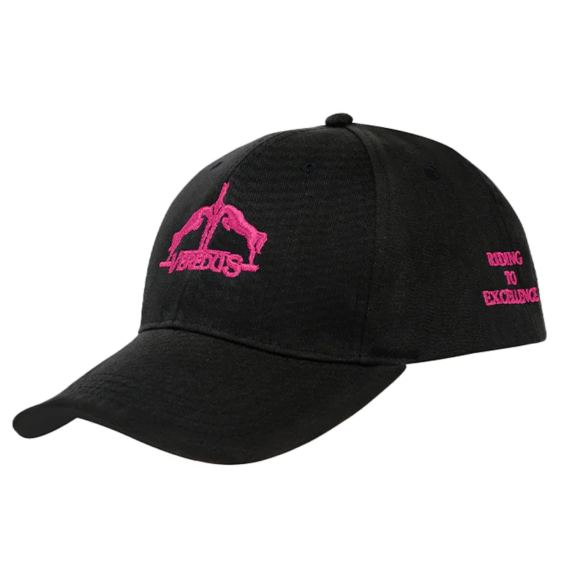 Veredus Logo Unisex Cotton Baseball Cap - Black/Pink