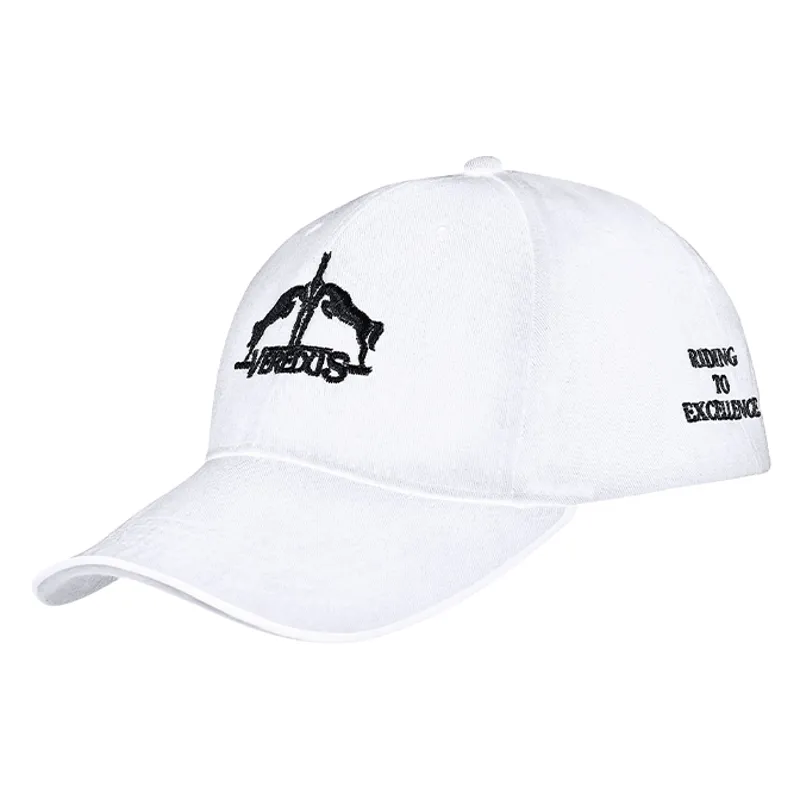 Veredus Logo Unisex Cotton Baseball Cap - White/Black