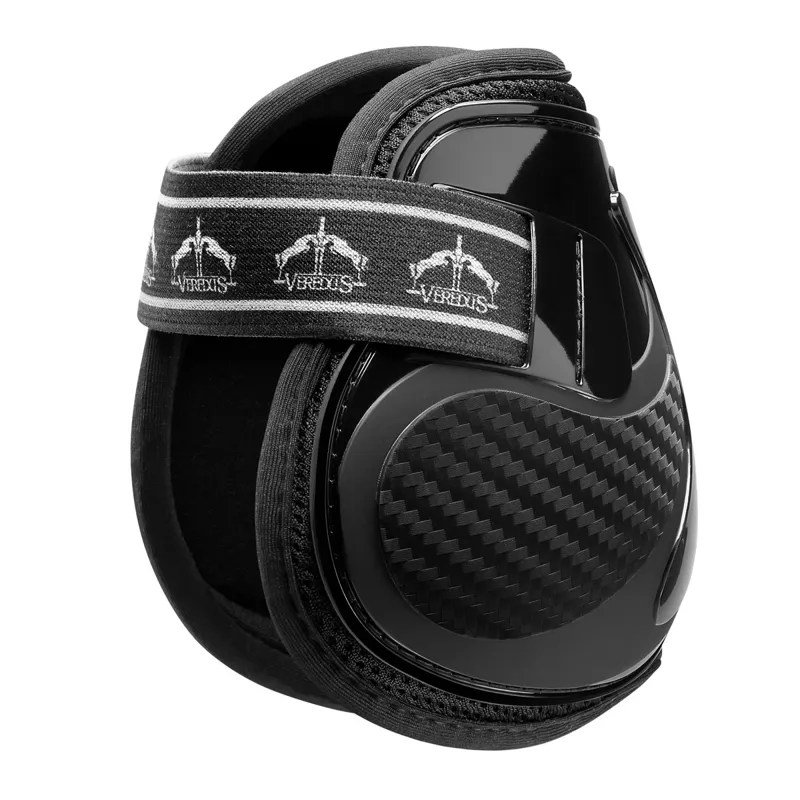 Veredus Pro Jump Short Vento Elastic Rear Fetlock Boots - Black-1