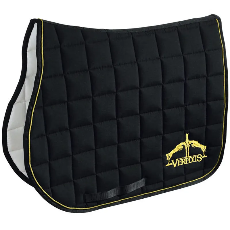 Veredus Grand Slam Jumping Saddlecloth - Black/Gold