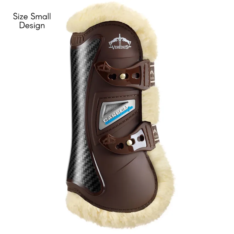 Veredus Carbon Gel Vento Save The Sheep Front Tendon Boots - Brown-1