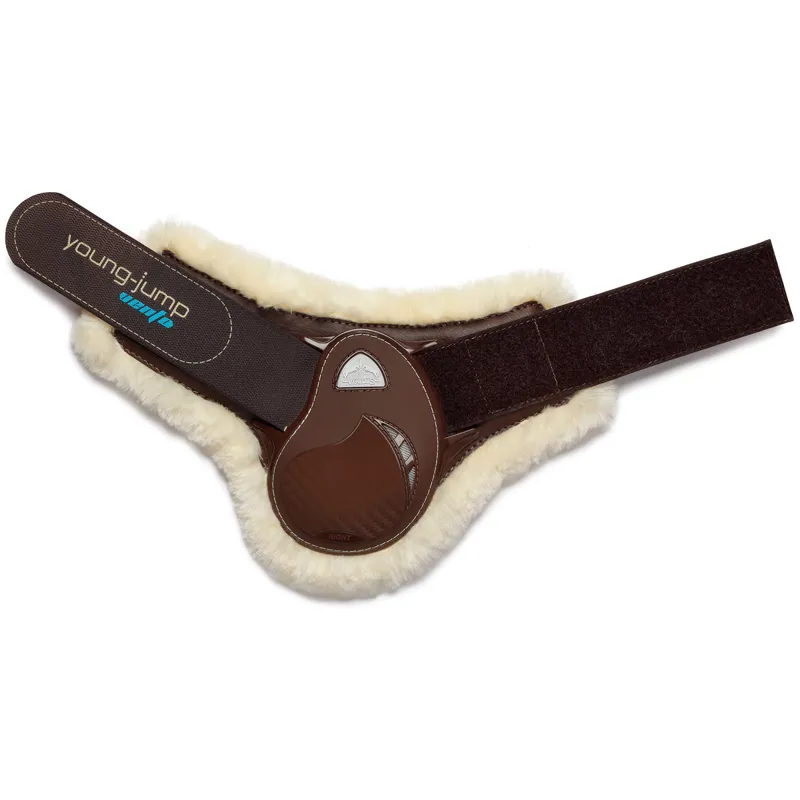 Veredus Young Jump Vento Save The Sheep Rear Fetlock Boots - Brown-2