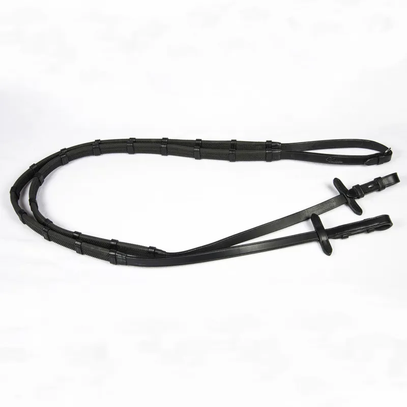 Amerigo Vespucci Hand Grip Reins - Black