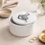 Vivid Squid Round Ceramic Pot - Saddle