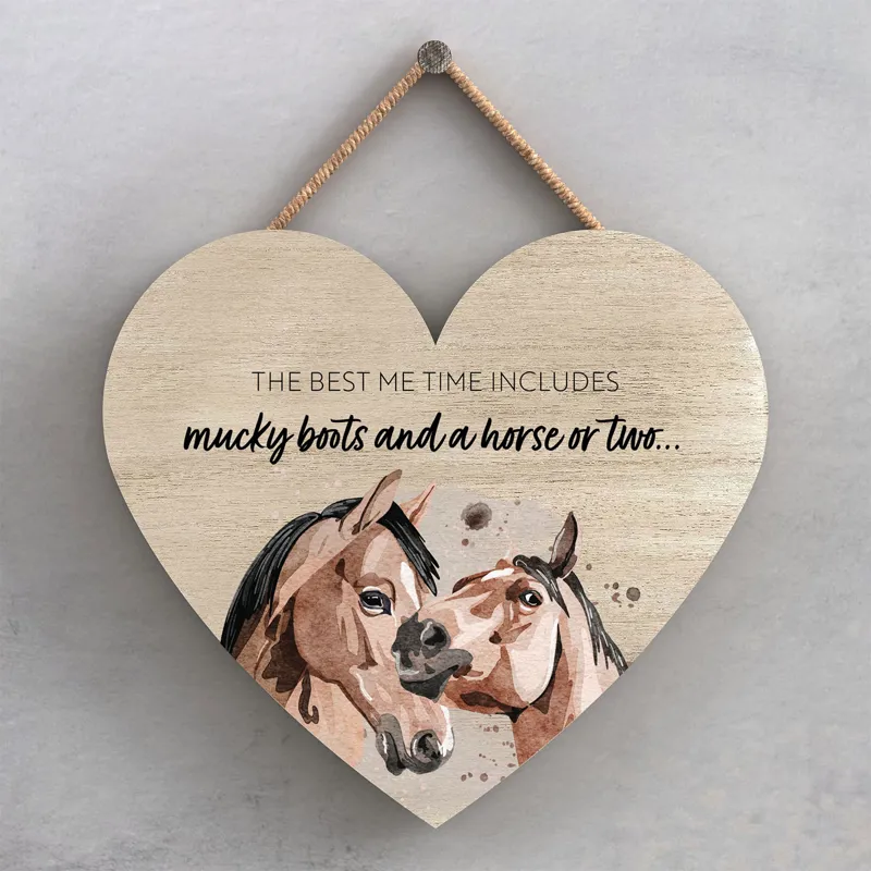 Vivid Squid Small Heart Plaque - Best Me Time Includes