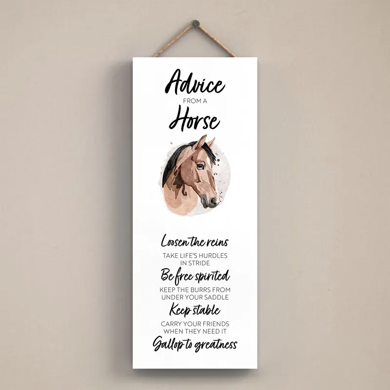 Vivid Squid Hanging Rectangle Plaque - Advice From A Horse