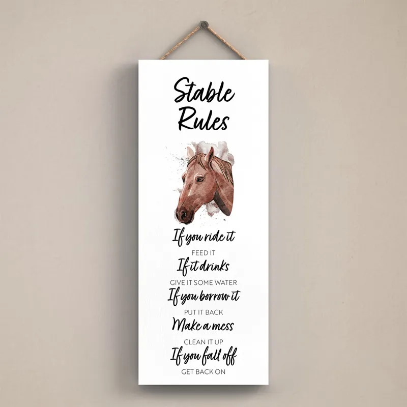 Vivid Squid Rectangle Plaque - Stable Rules