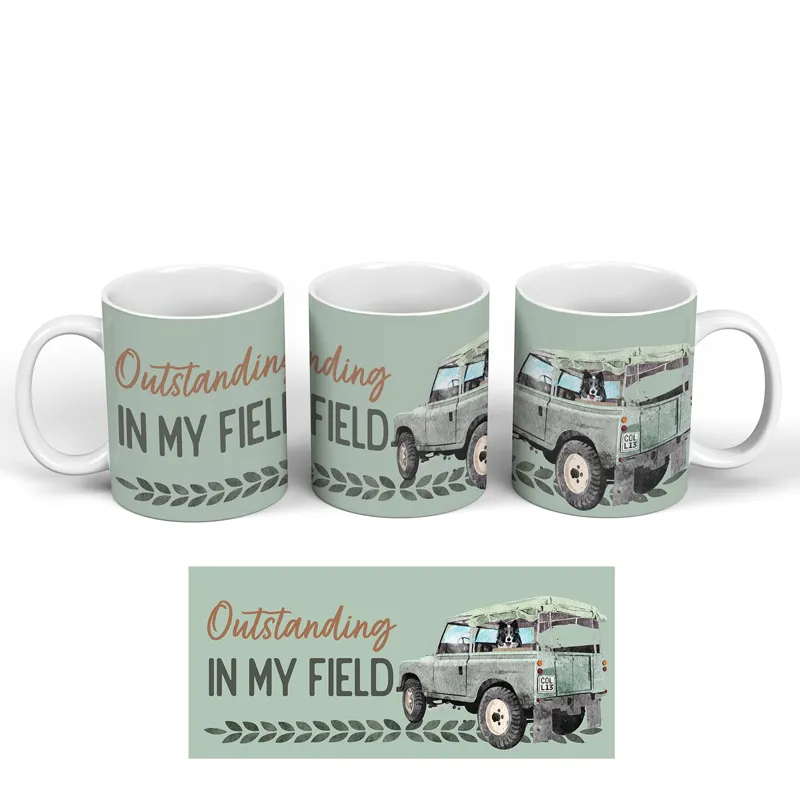 Vivid Squid Ceramic Mug - Outstanding In My Field-1