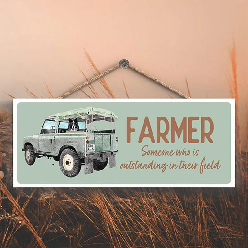 Vivid Squid Horizontal Rectangle Hanging Plaque - Farmer