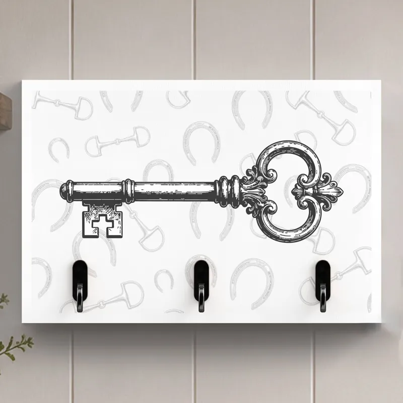 Vivid Squid Key Hooks Panel - Black