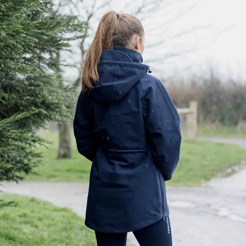 EQUIDRY Nevada Womens Waterproof Smock - Navy-2
