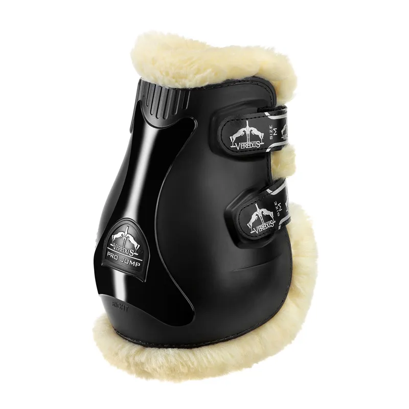 Veredus Pro Jump Save The Sheep Rear Fetlock Boots - Black