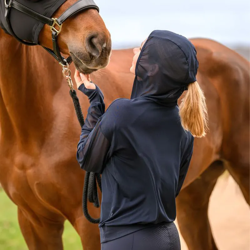 ELT Ruby Womens Fly Protection Mesh Hoody - Deep Blue-3