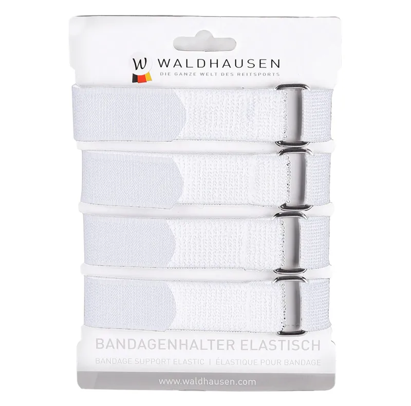 Waldhausen Elasticated Bandage Straps - 4 Pack - White