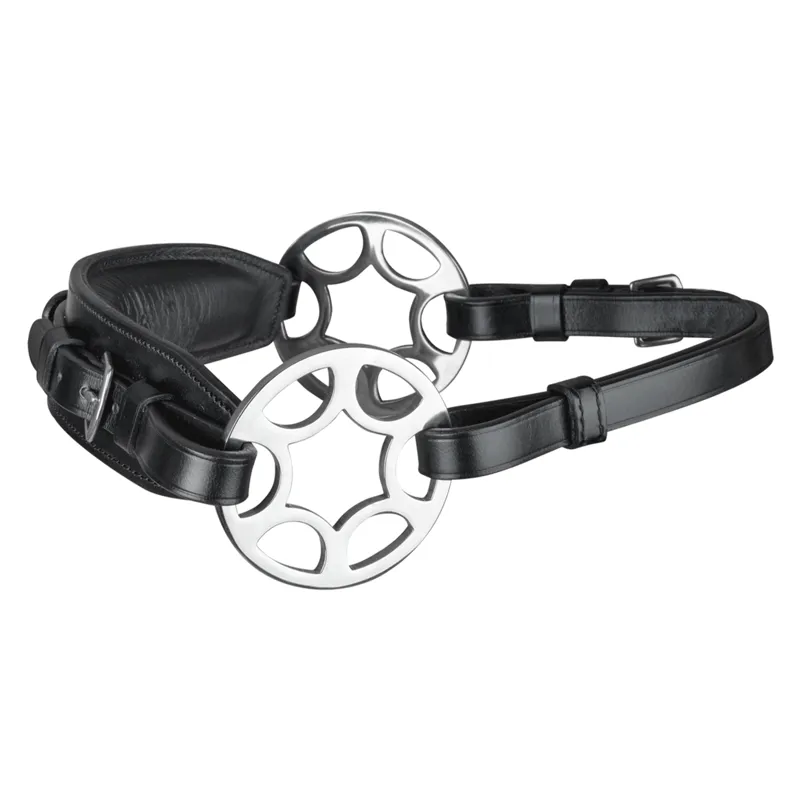 Waldhausen Sensitive Bitless Bridle with Hackamore Wheel - Black