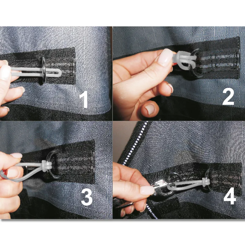 Waldhausen Safe-Gum Bands for Carabiner Rug Clips - 6 Pack-2