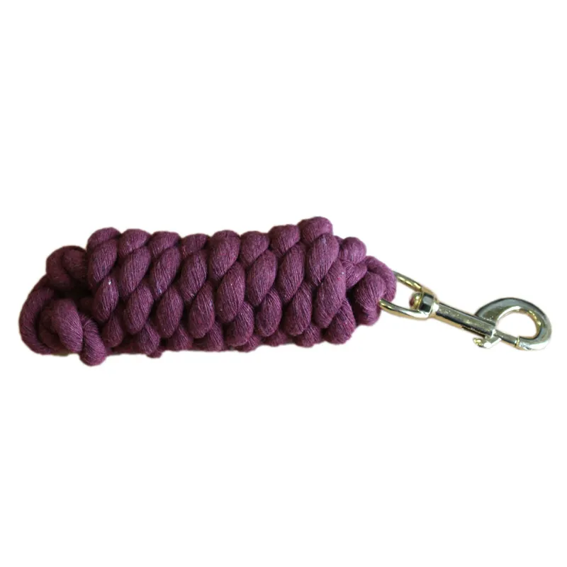 Waldhausen Economy Cotton Lead Rope - Burgundy