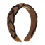 Waring Brooke Classic Signature Plait Hairband - Tan/Navy